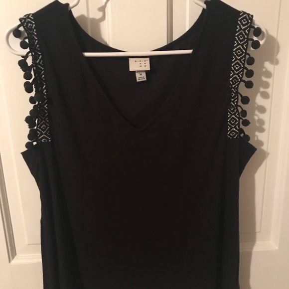 a new day Tops - A New Day pom pom top